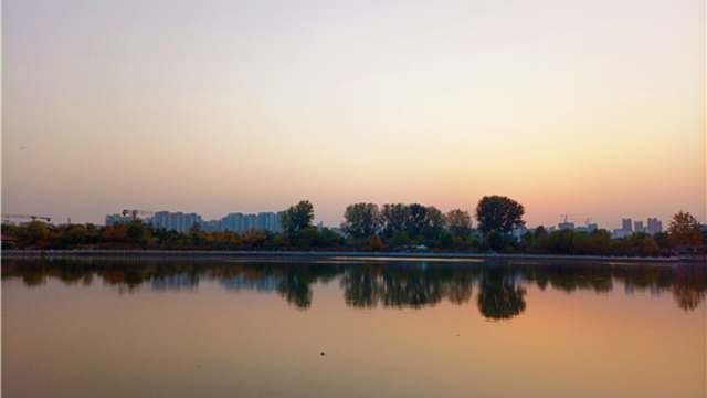 蘆花白，秋水寒